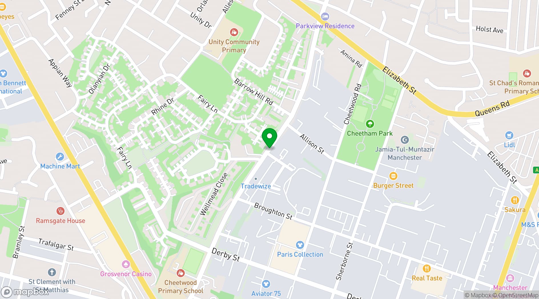 Map showing ITC Centre