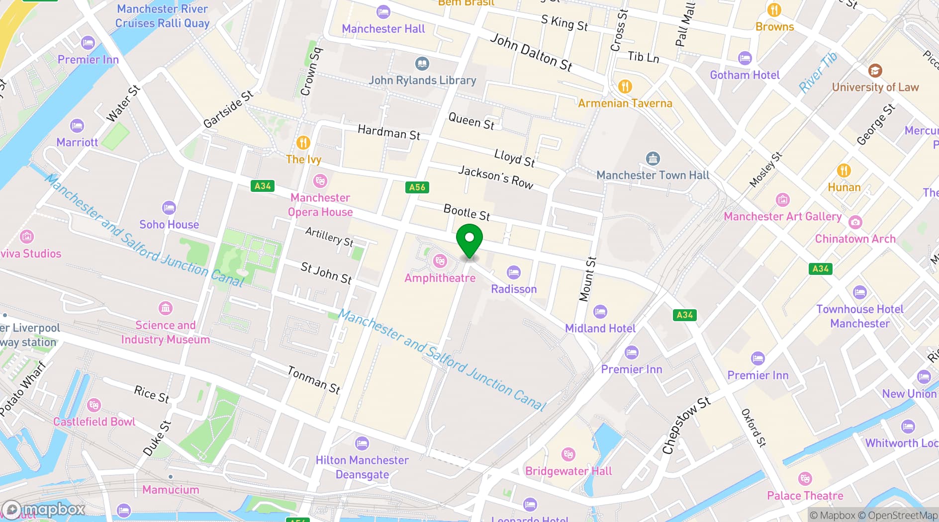 Map showing The Albert Hall