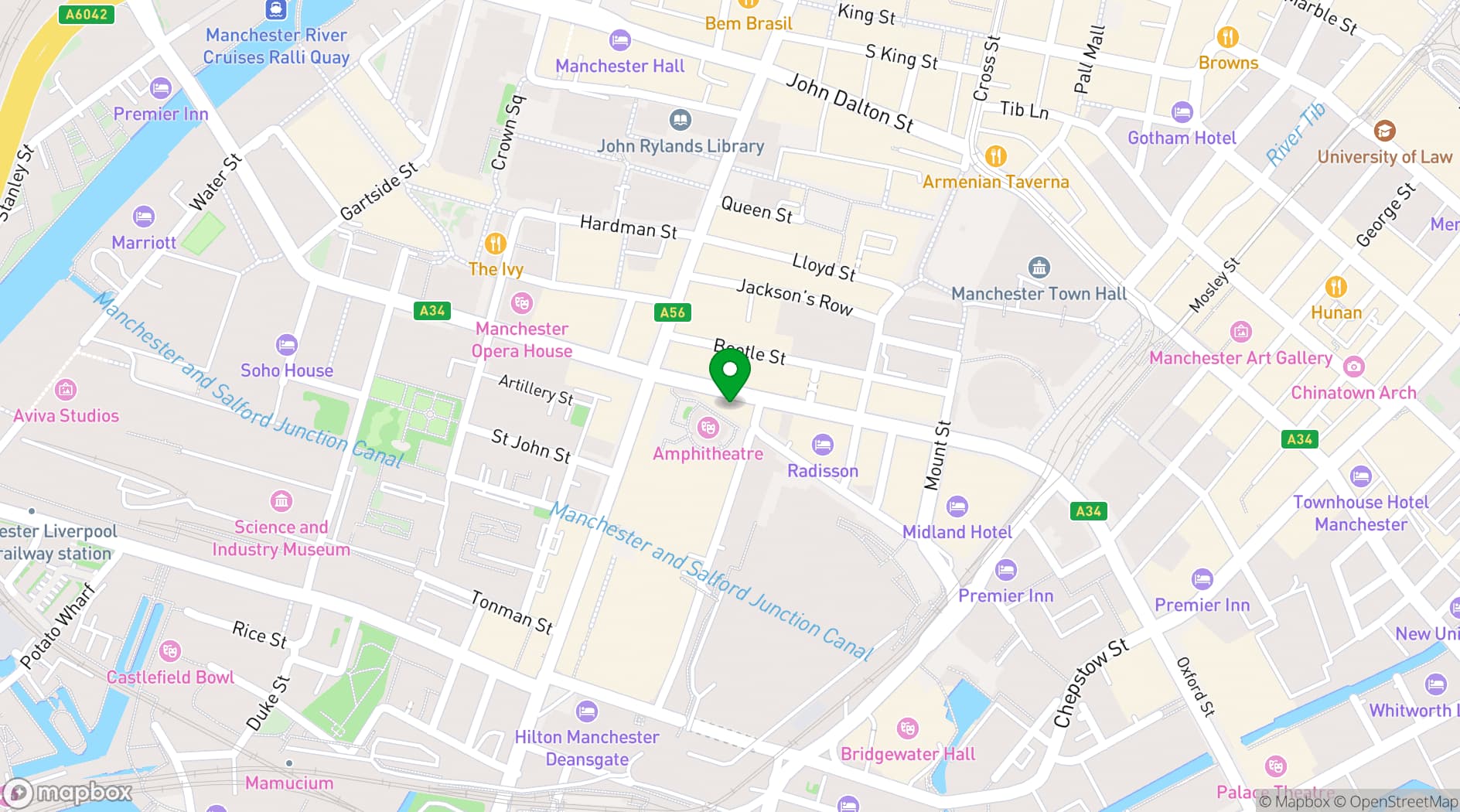 Map showing Impossible Bar and Theatre