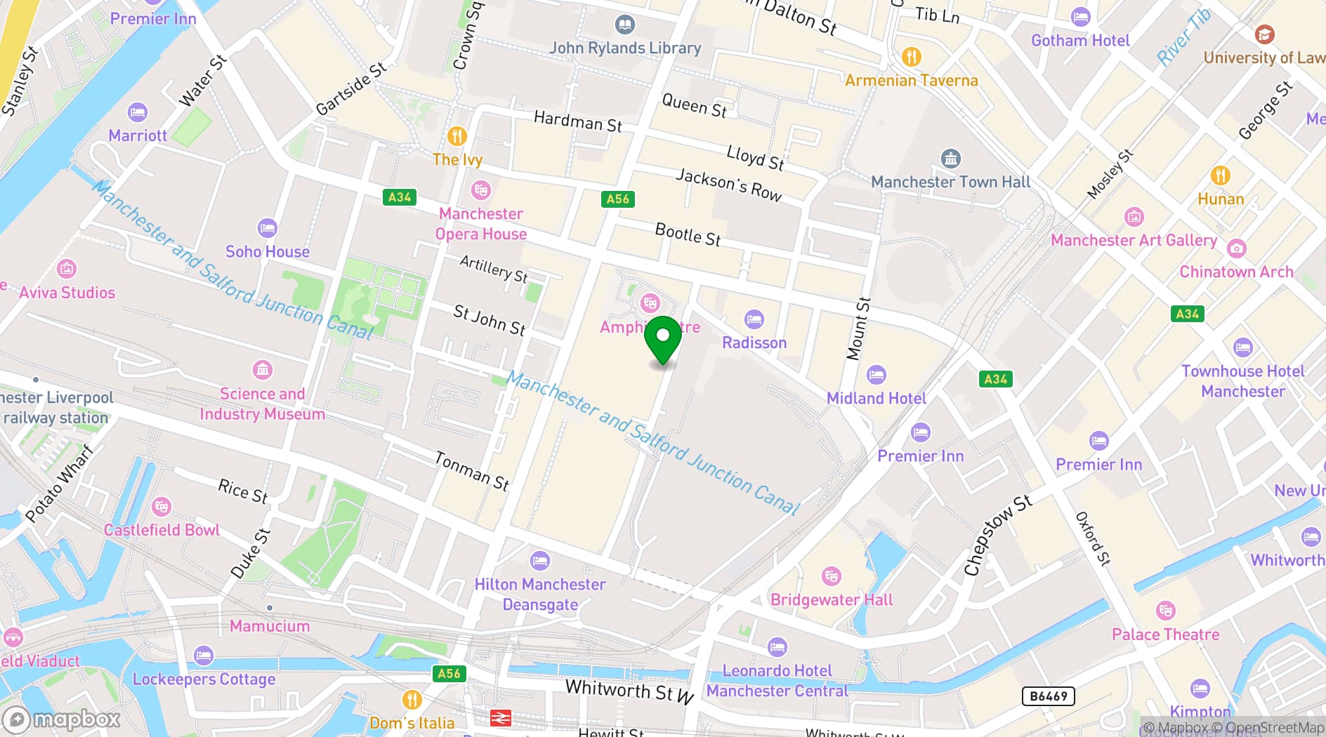 Map showing Manchester235