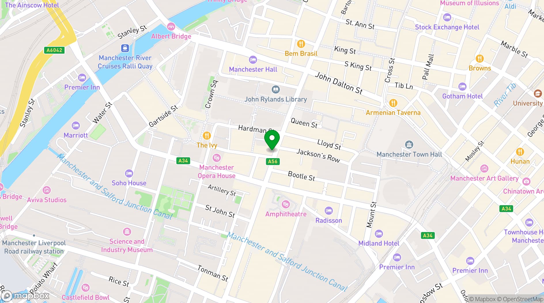 Map showing One Eight Six
