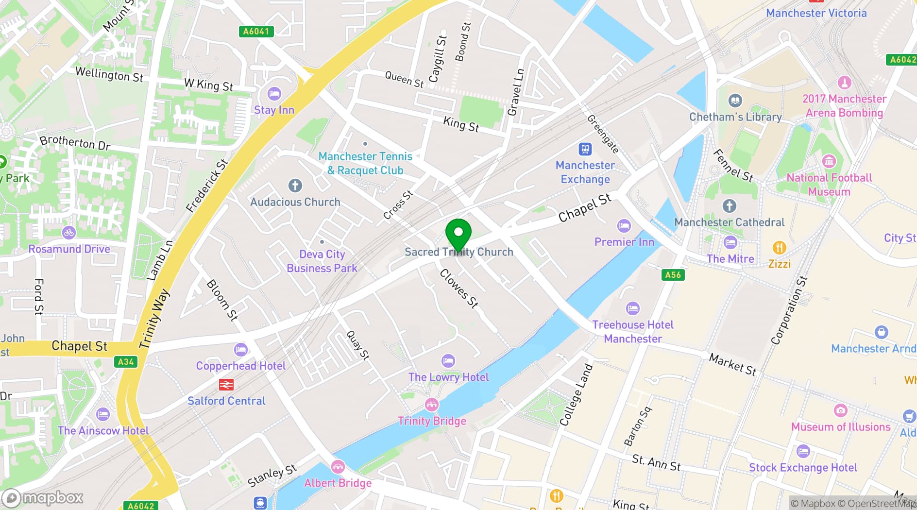 Map showing Aspect Viewing Facilities