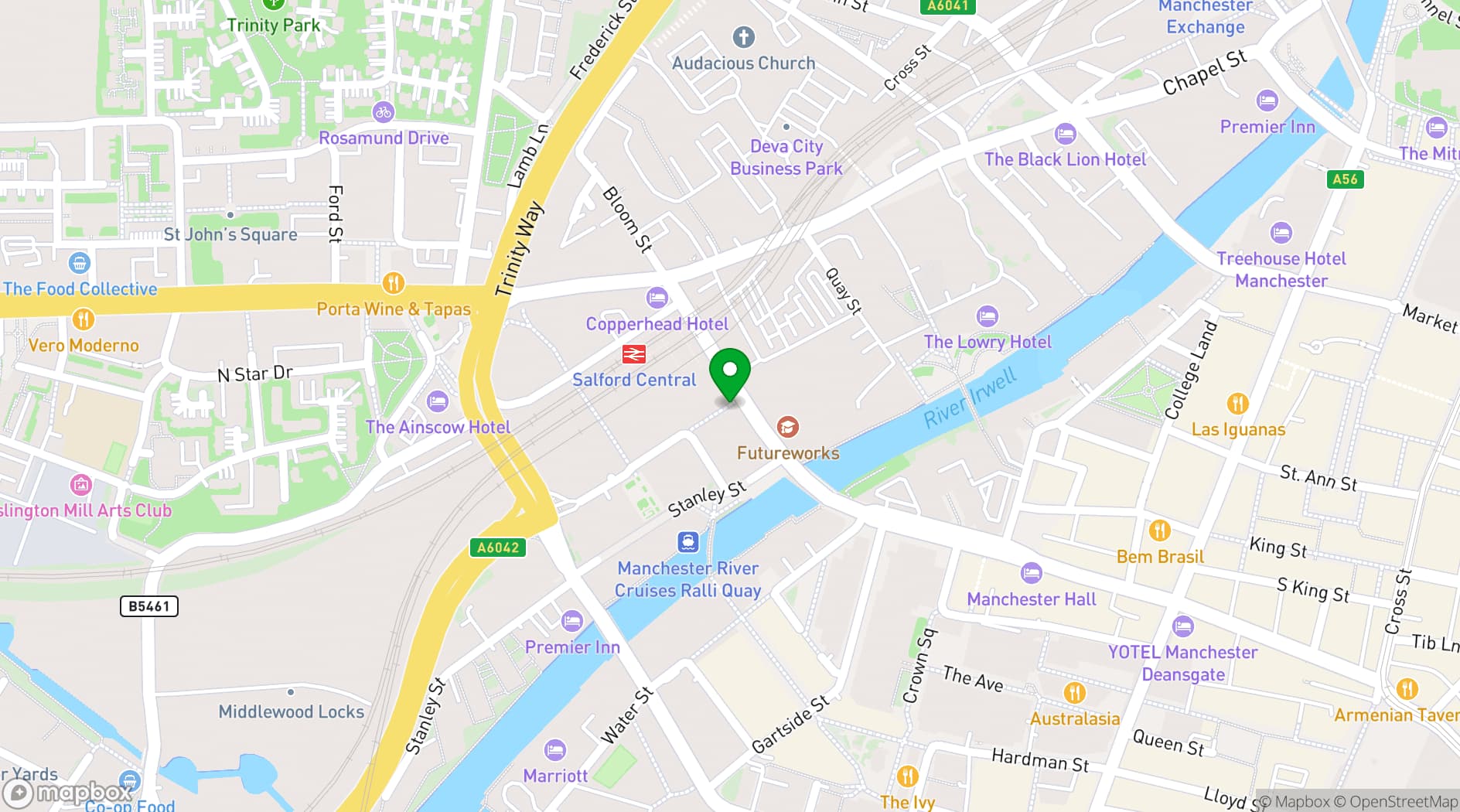 Map showing The Big Manchester Bake