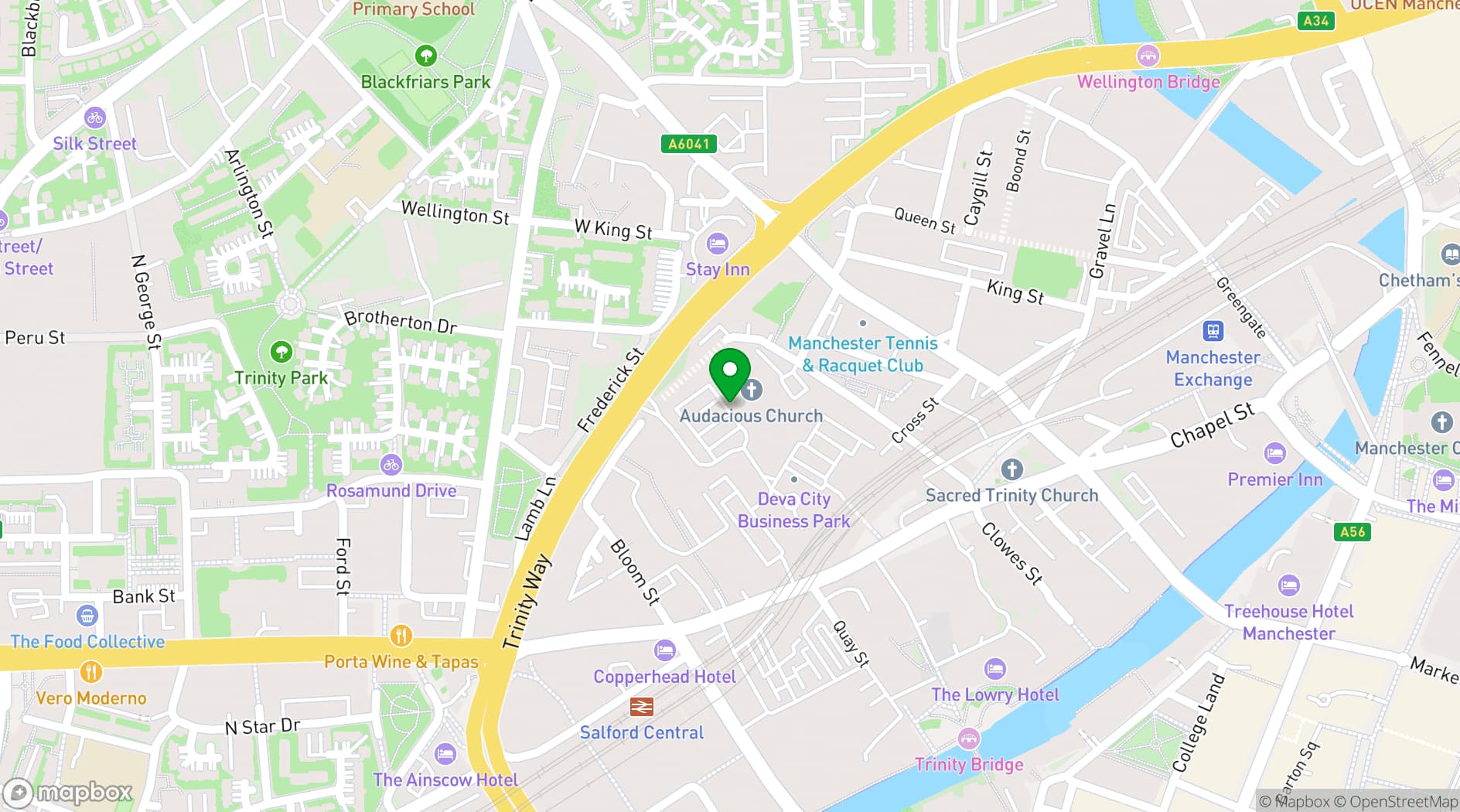 Map showing !Audacious Conferencing