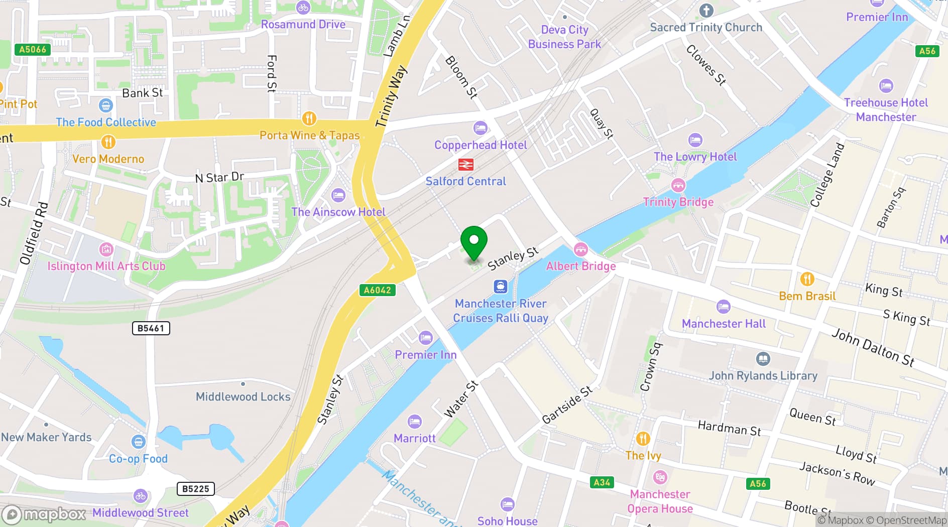 Map showing New Bailey Square