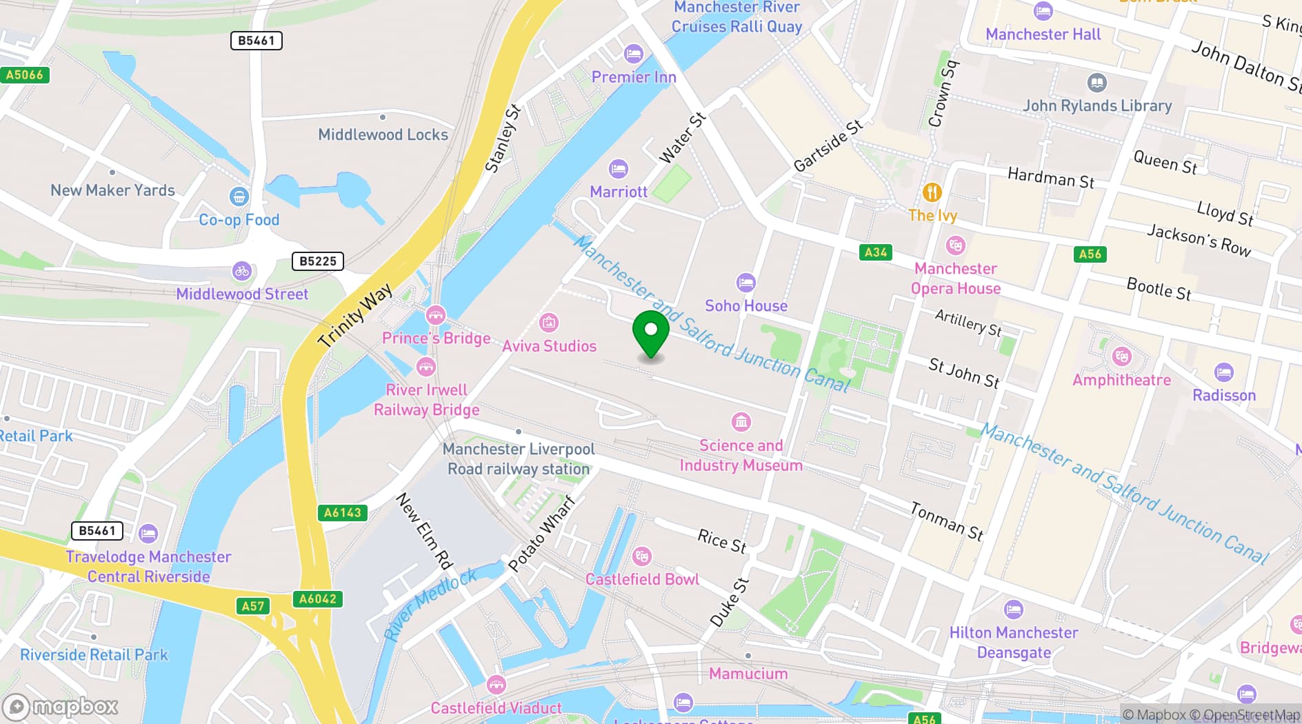 Map showing Department Bonded Warehouse