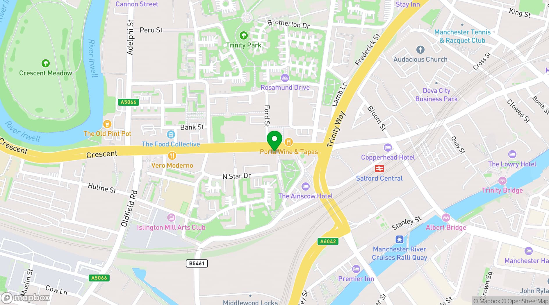 Map showing Lekker Cafe