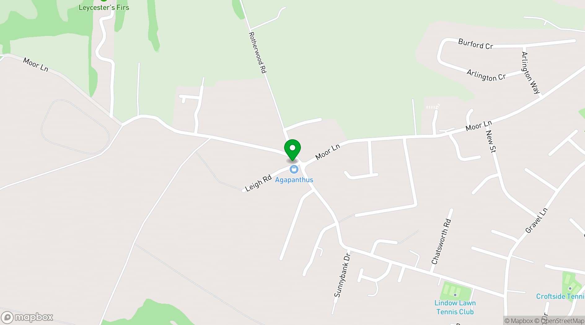 Map showing The Content HQ