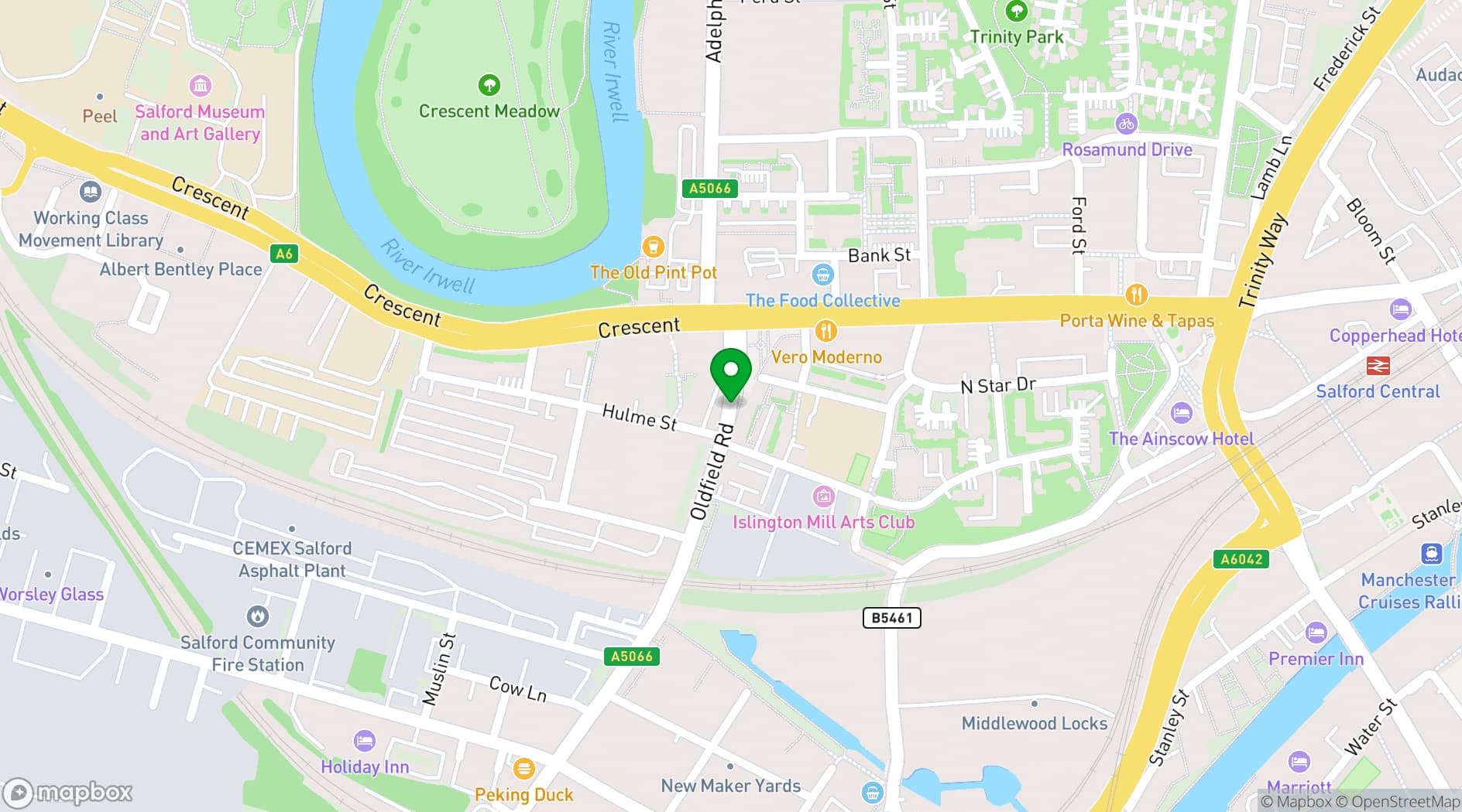 Map showing Modern Loft