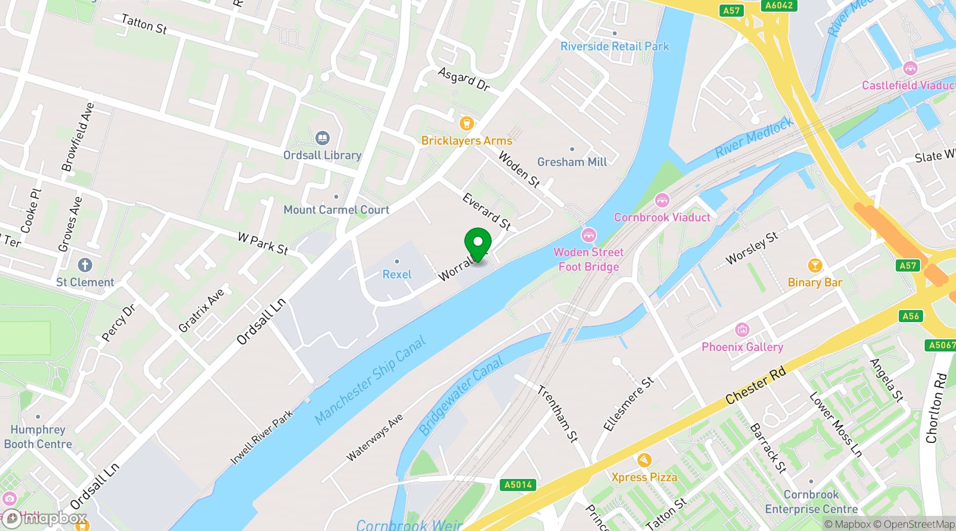 Map showing Makers Quarter