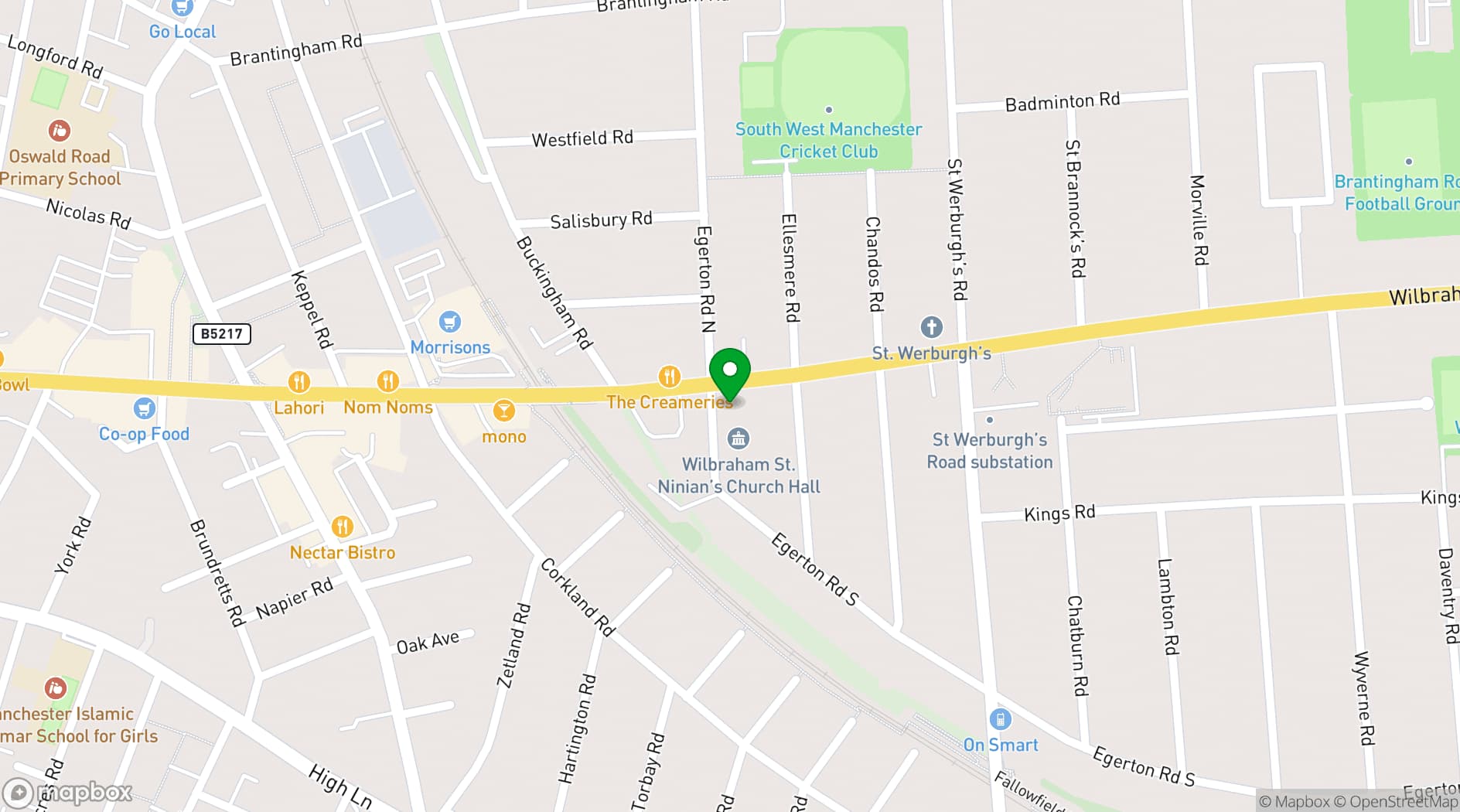 Map showing St Ninian's United Reformed Church