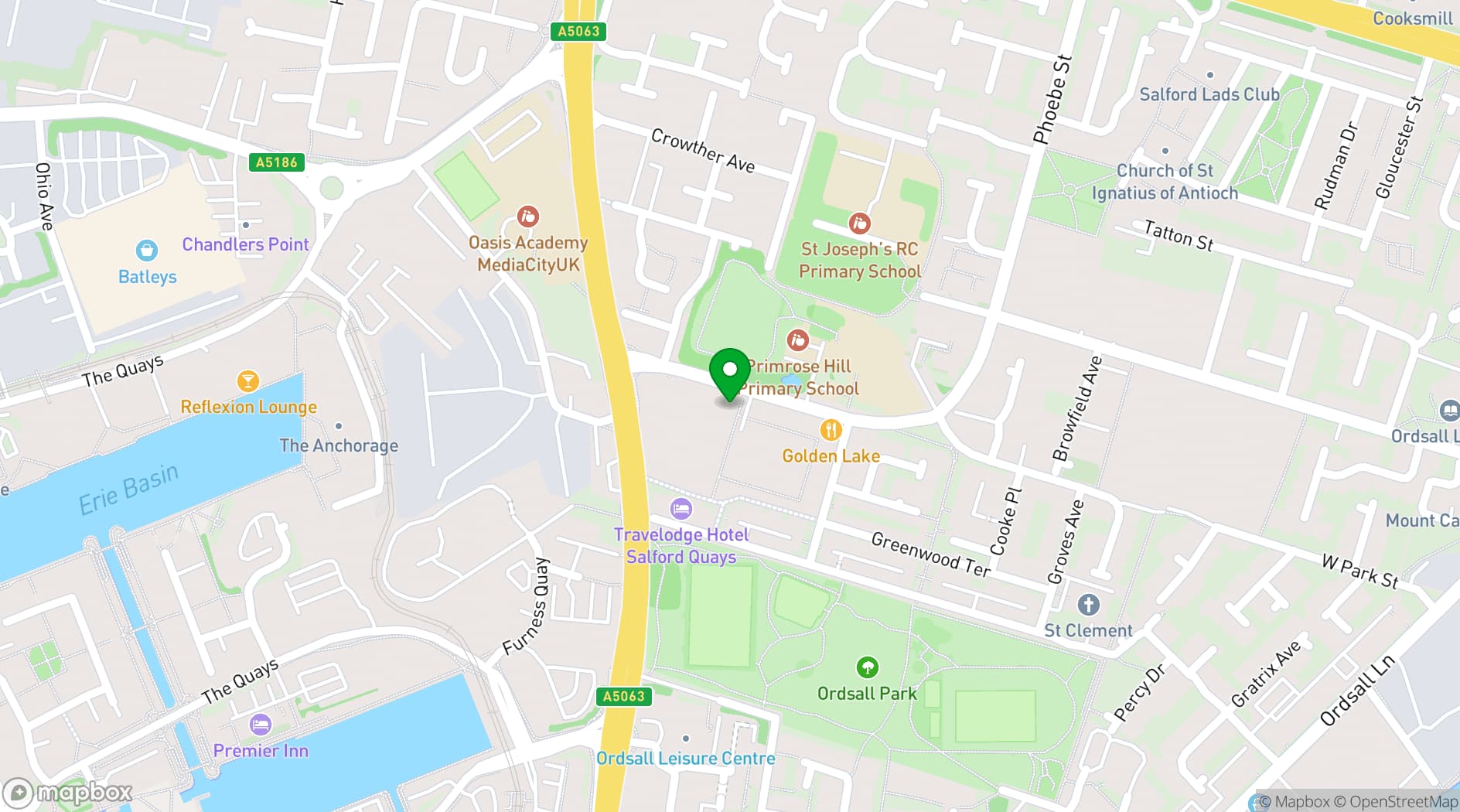Map showing Shey Studios