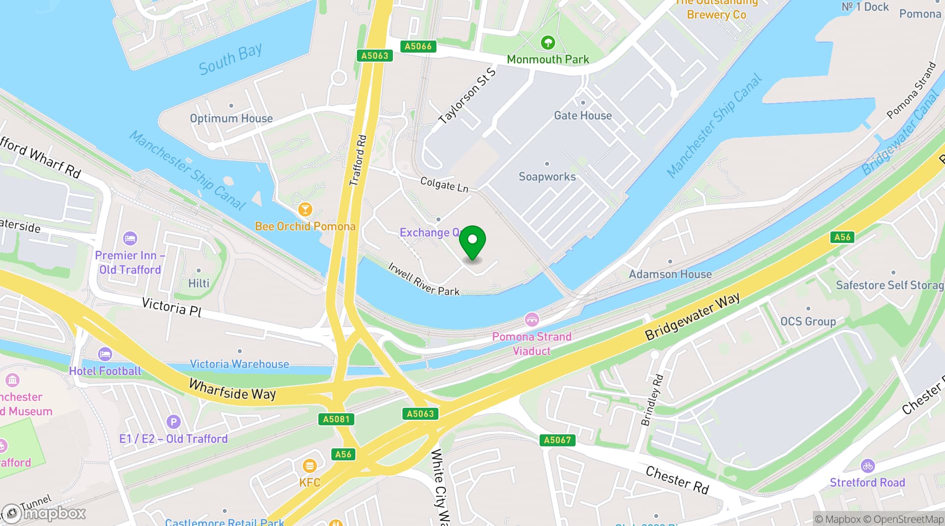 Map showing Serendipity Labs Manchester