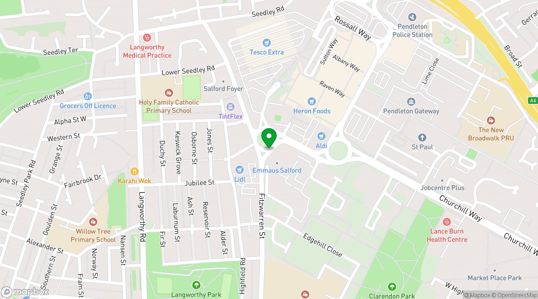 Map showing From the Other studio