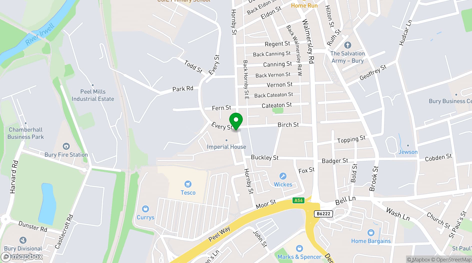 Map showing BusinessLodge