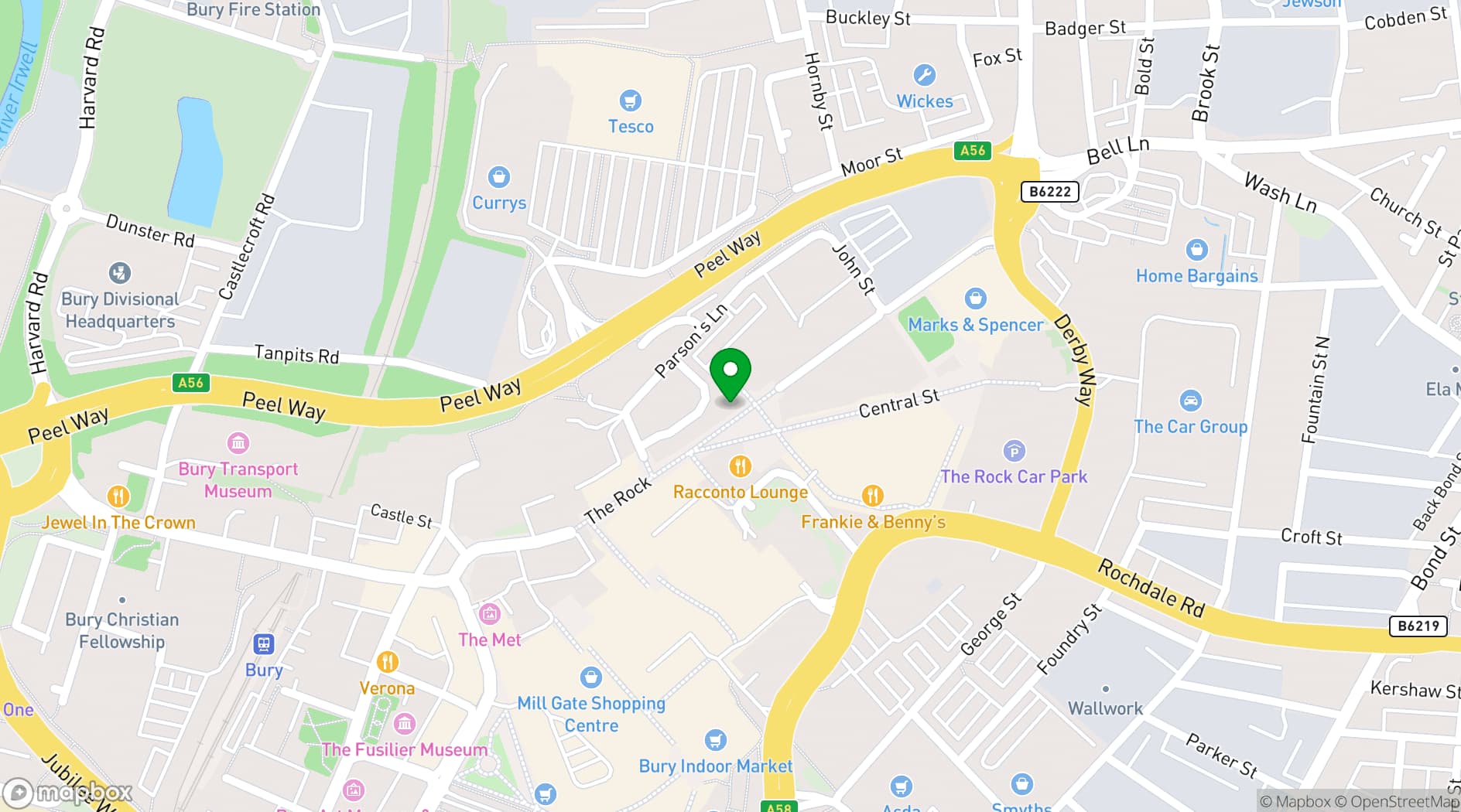 Map showing The Empire Executive Lounge