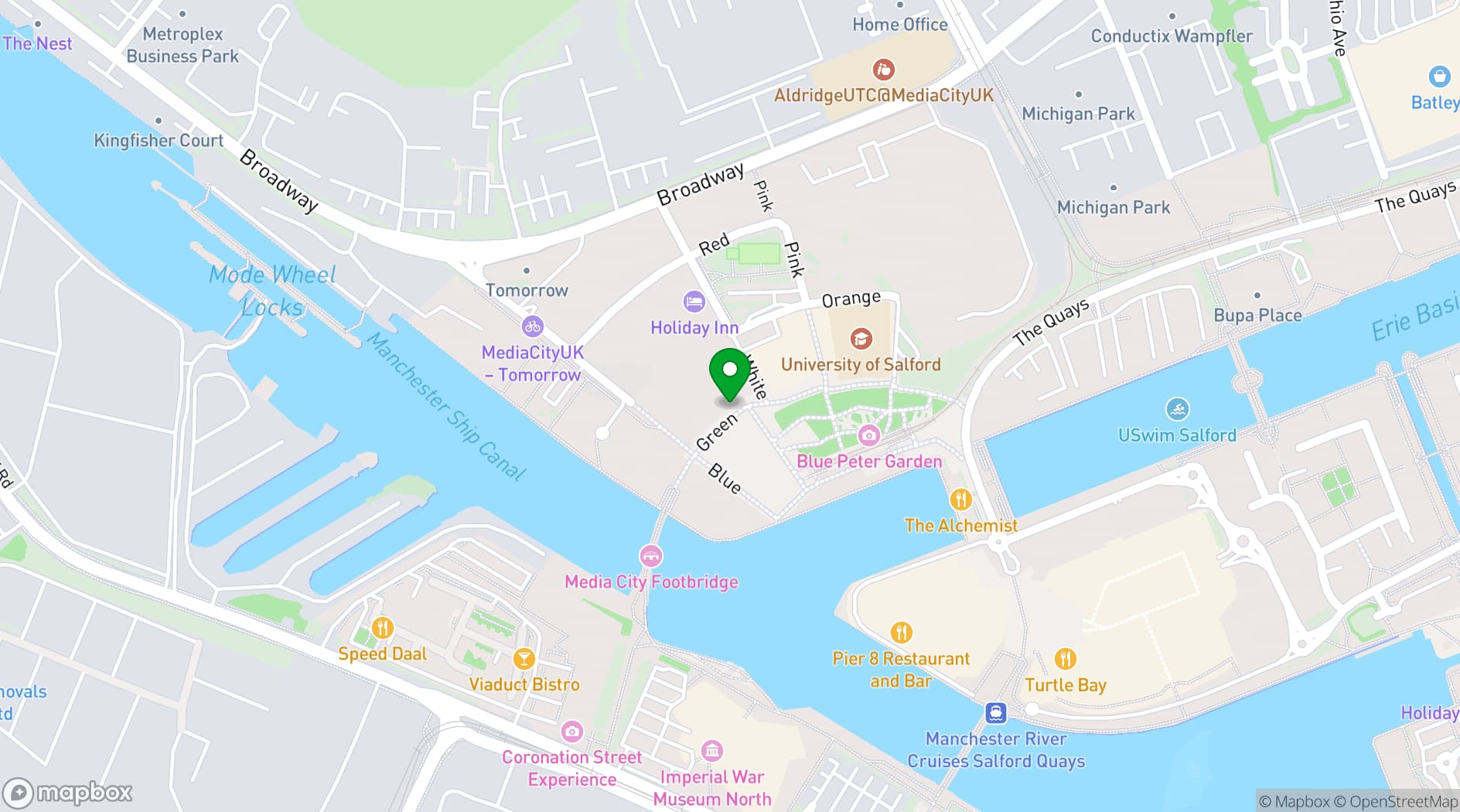 Map showing Open Centre