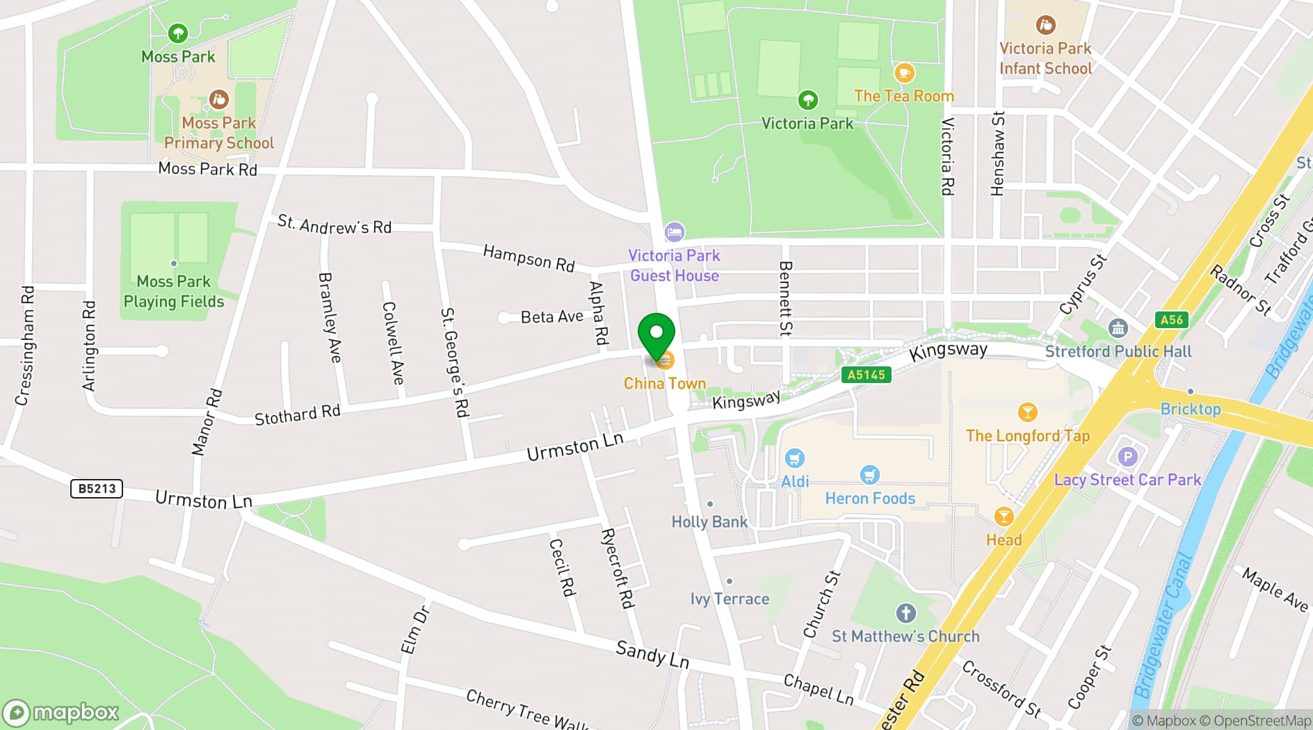 Map showing The Warehouse Studio