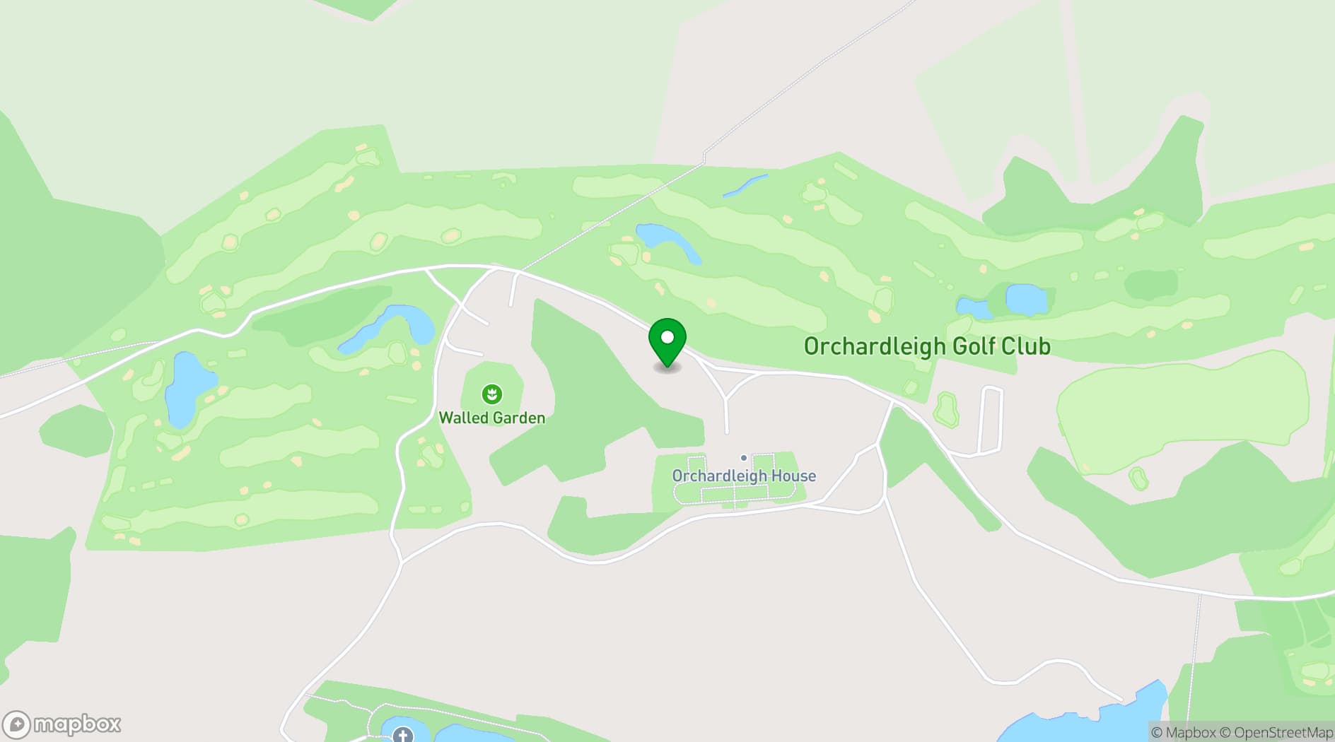 Map showing Orchardleigh Estate