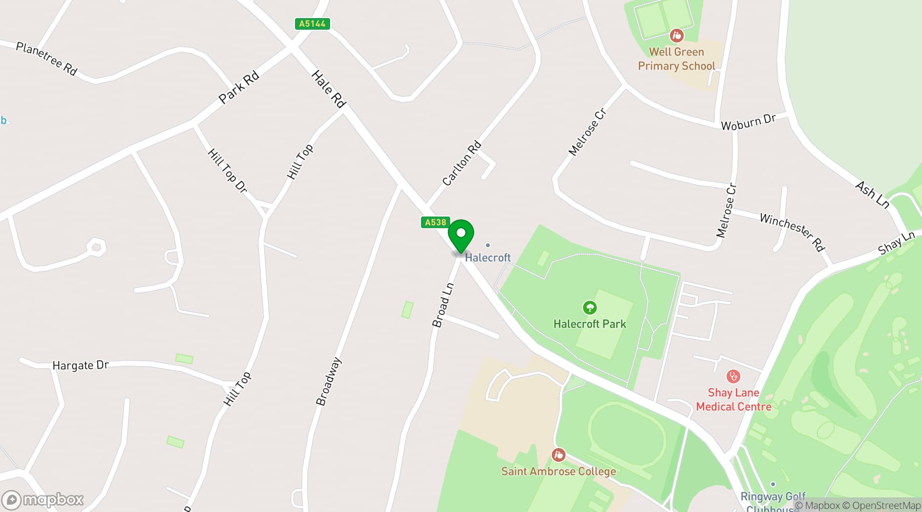 Map showing Delta Hotels by Marriott Manchester Airport