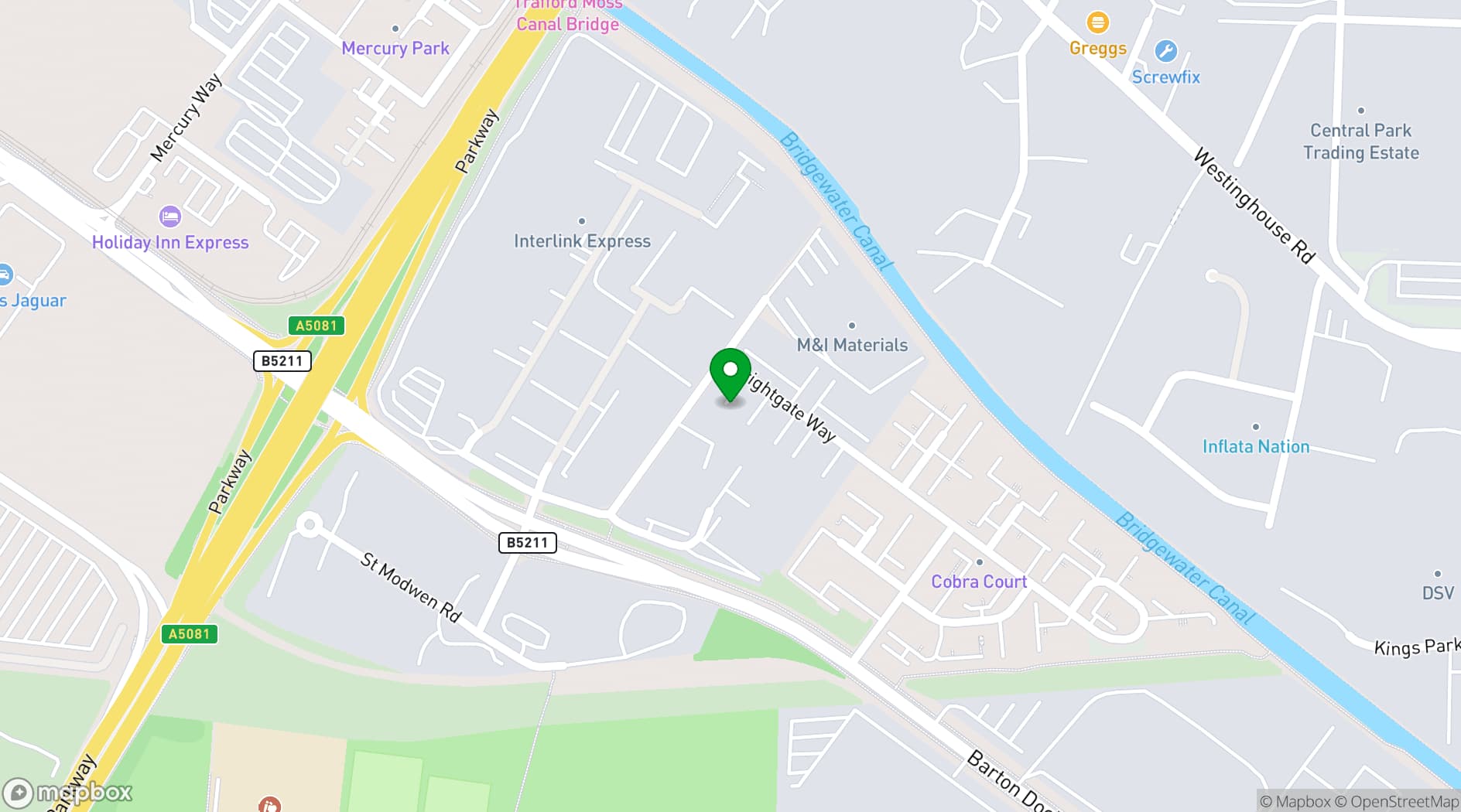Map showing Meetspace VR Manchester