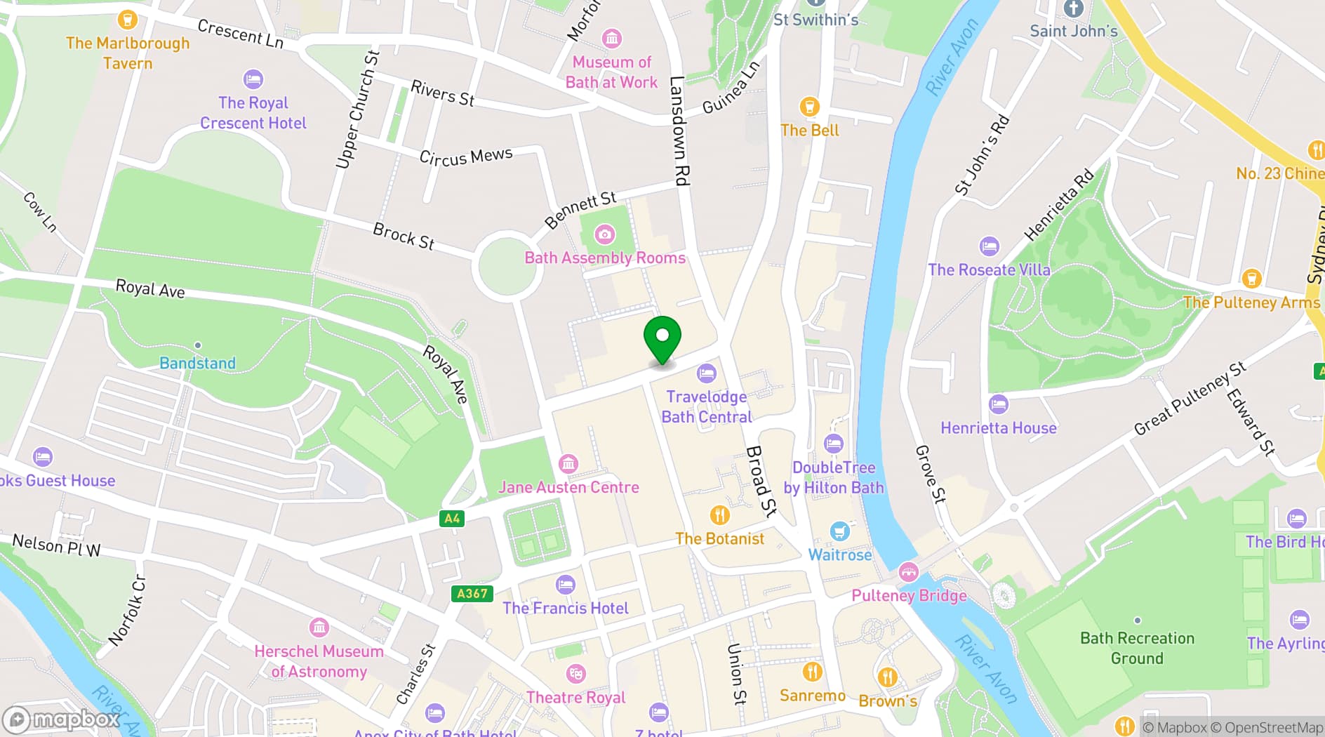Map showing Flute