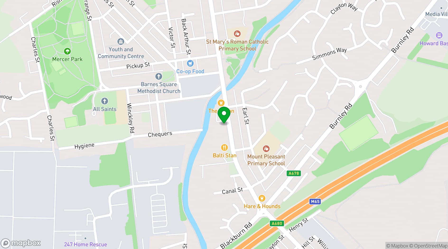 Map showing The Mill House 