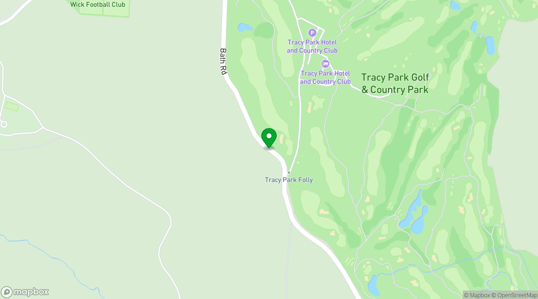 Map showing Tracy Park