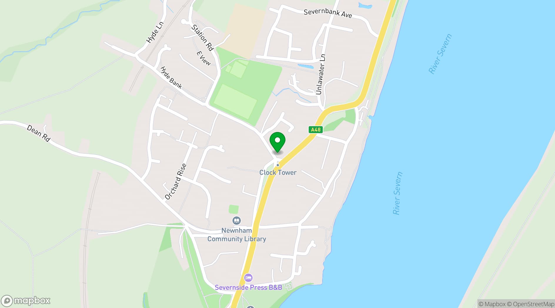 Map showing The George Café & Business Hub