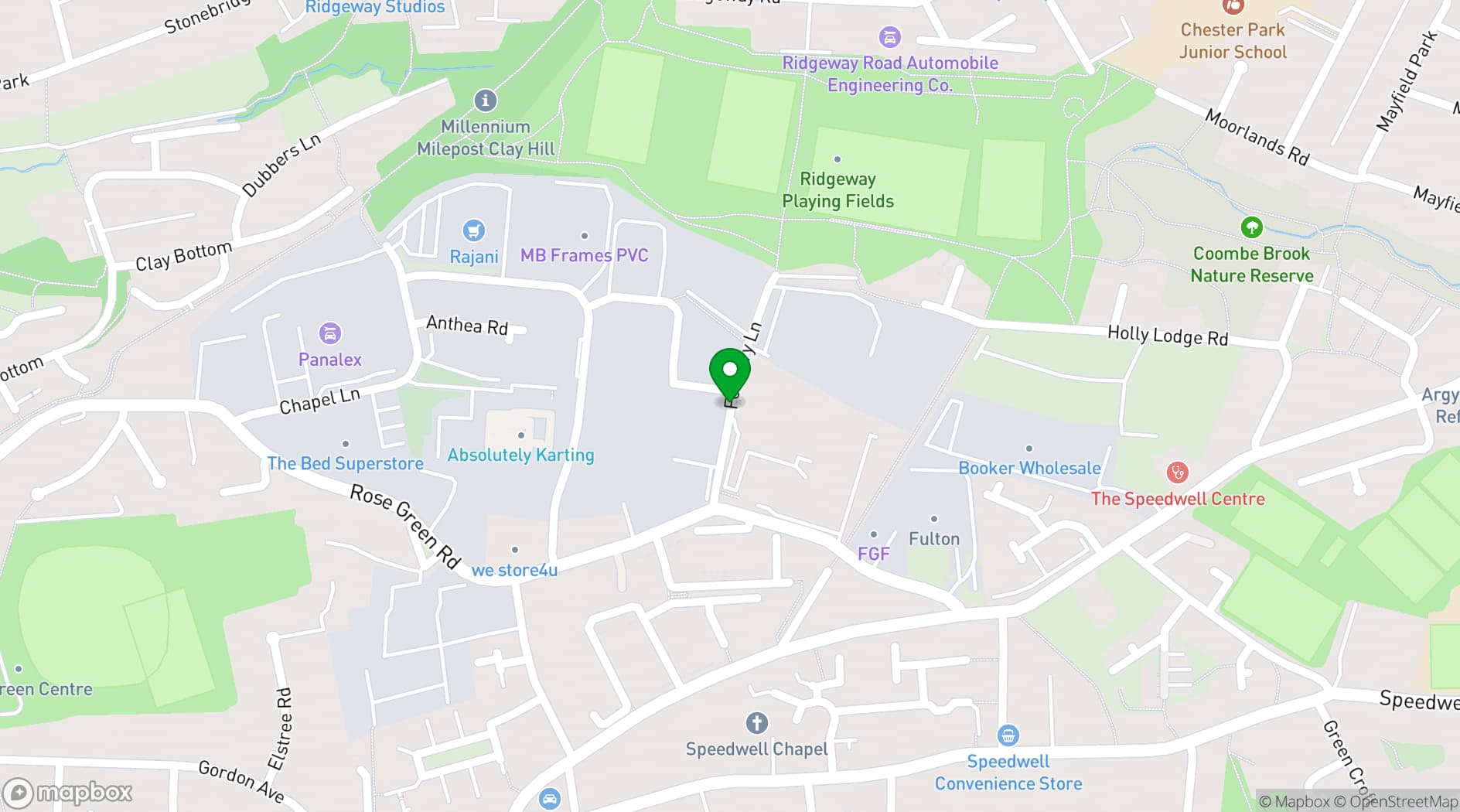 Map showing AD GYM