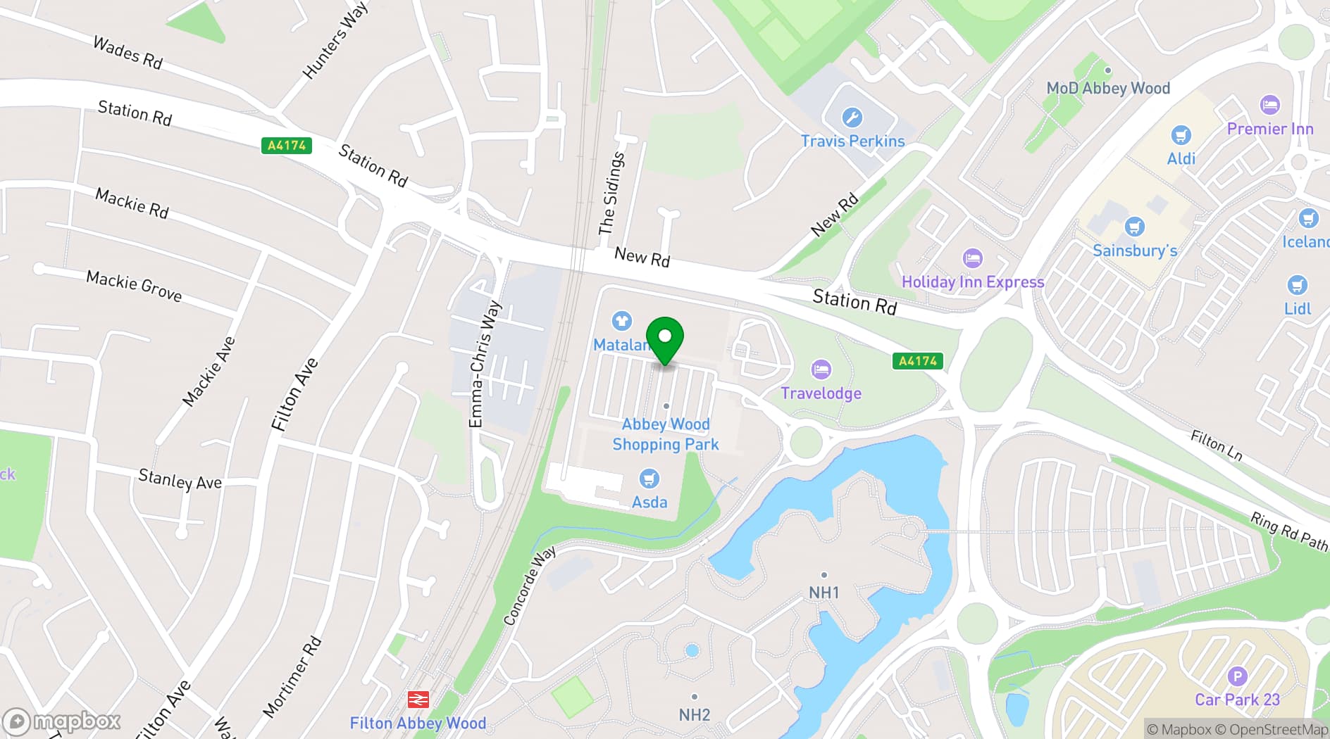 Map showing Bella Italia Bristol Abbeywood