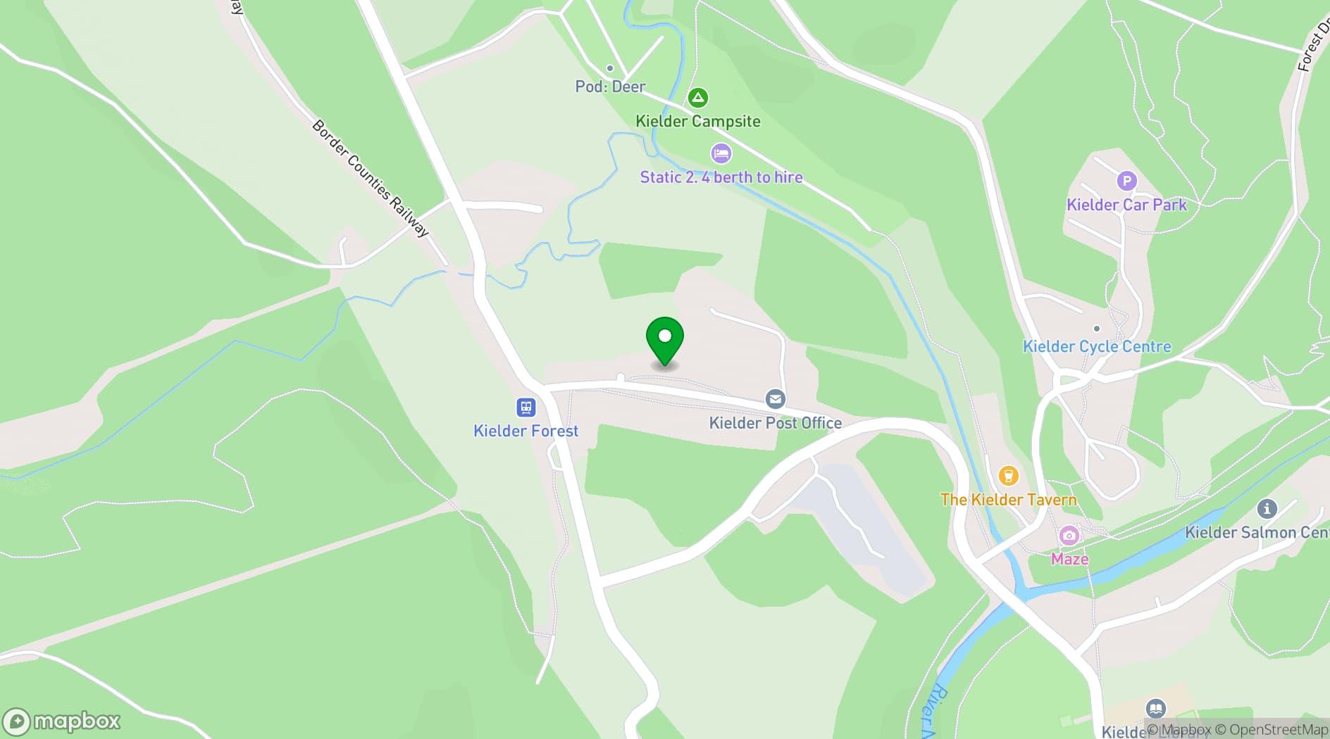 Map showing Donkleywood Farm