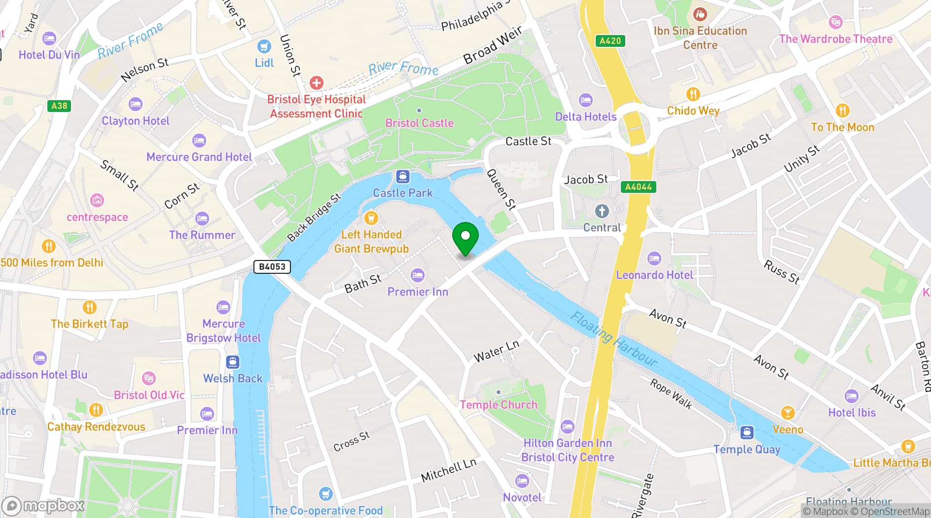 Map showing Clockwise Bristol