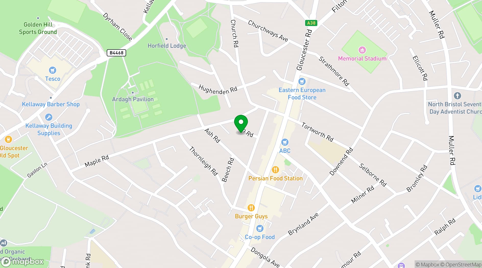 Map showing Sugar Studio Bristol