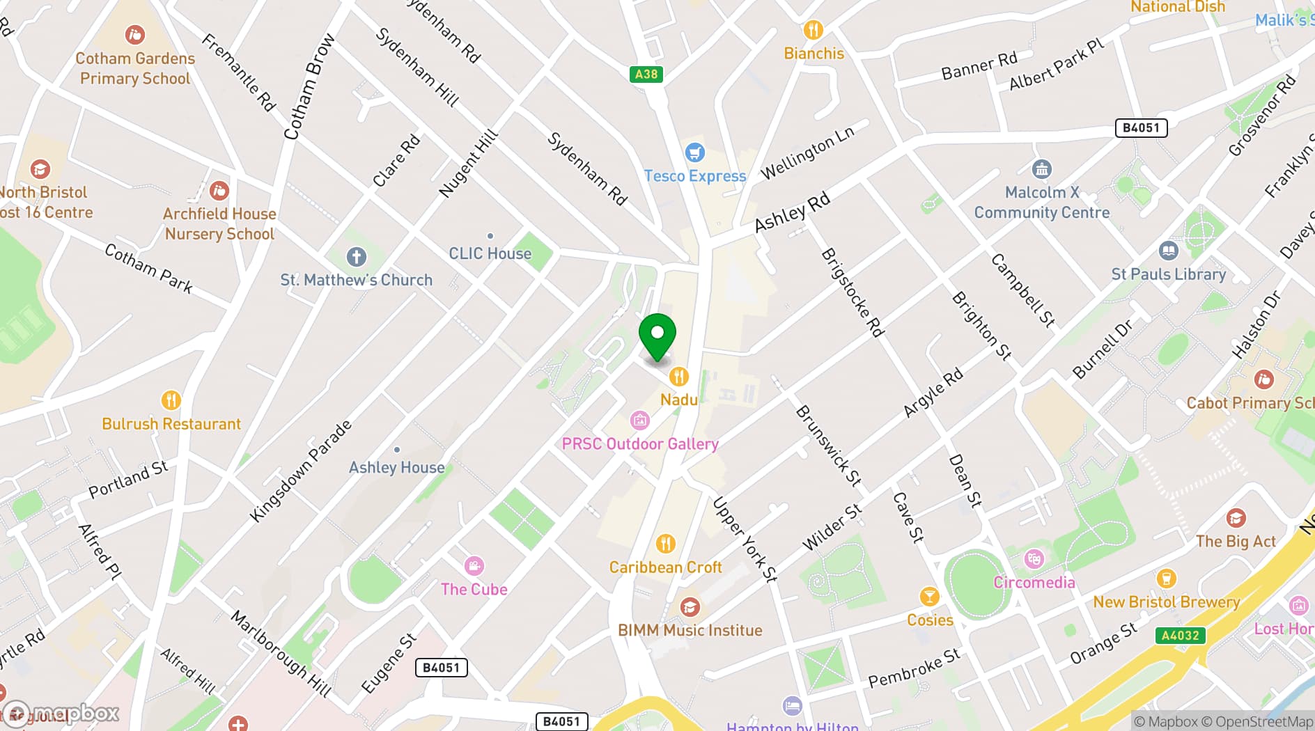 Map showing WILDHeart Studios