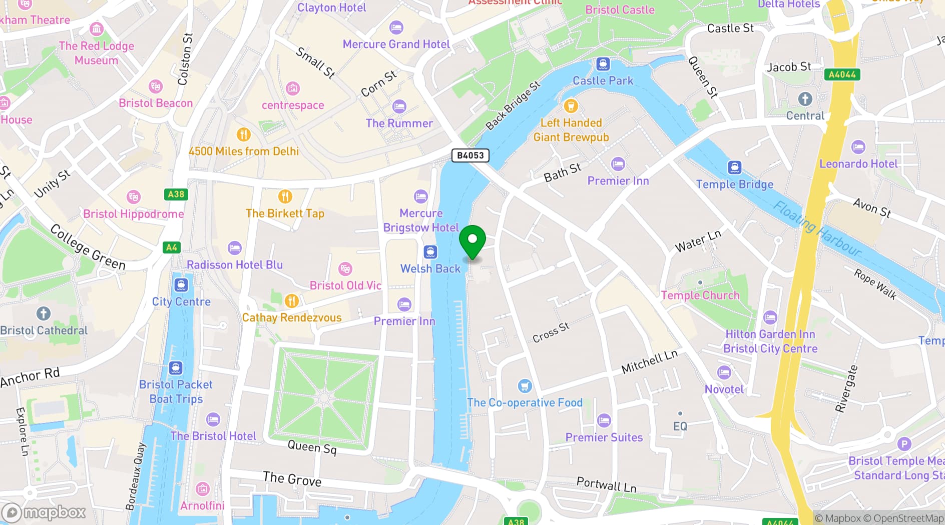 Map showing Totos by the River