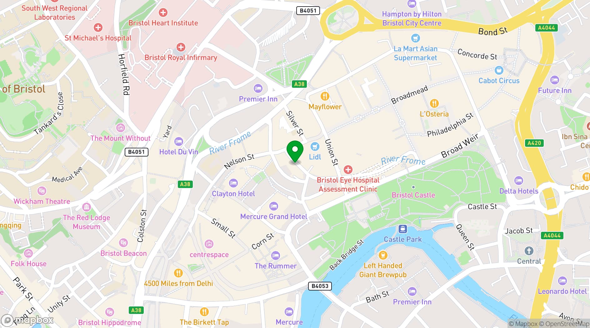 Map showing Strange Brew