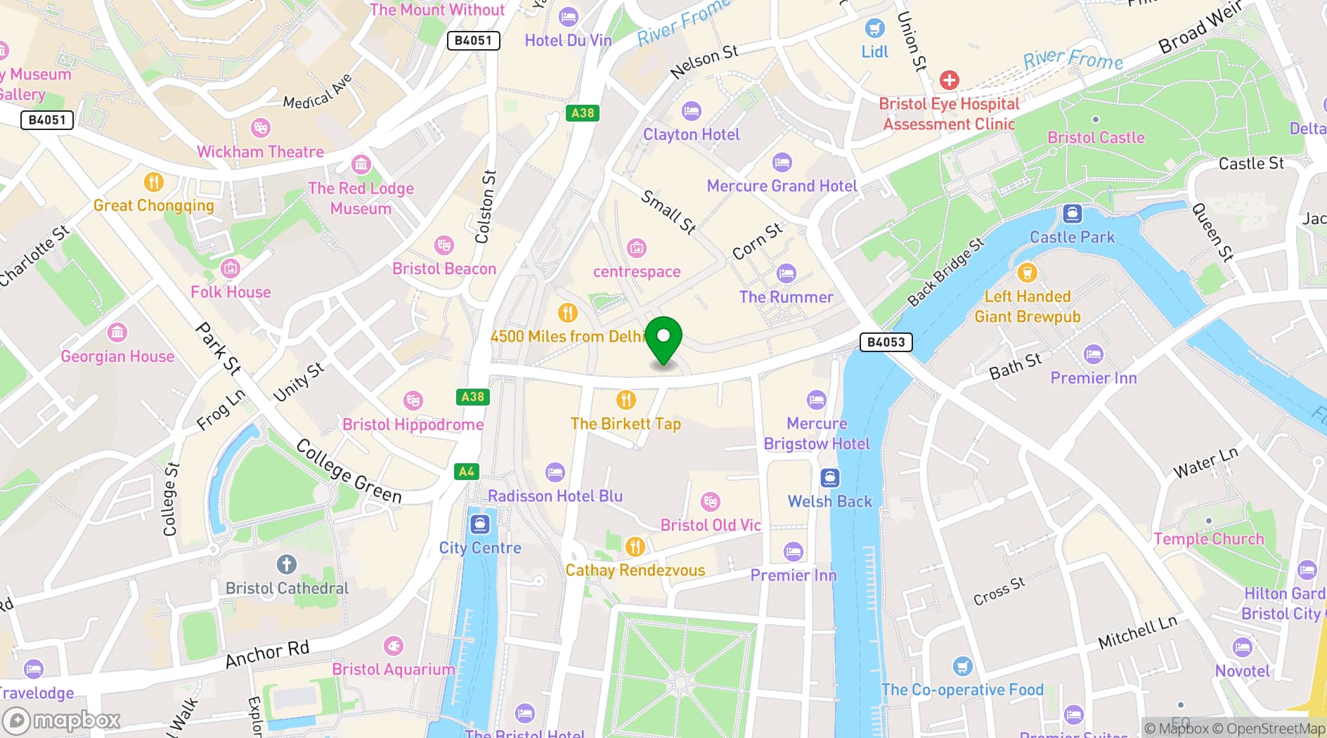 Map showing Rush