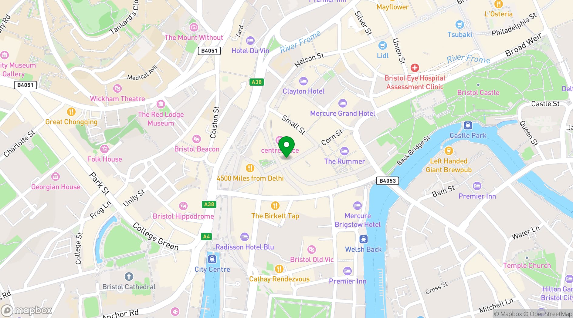 Map showing Cosy Club