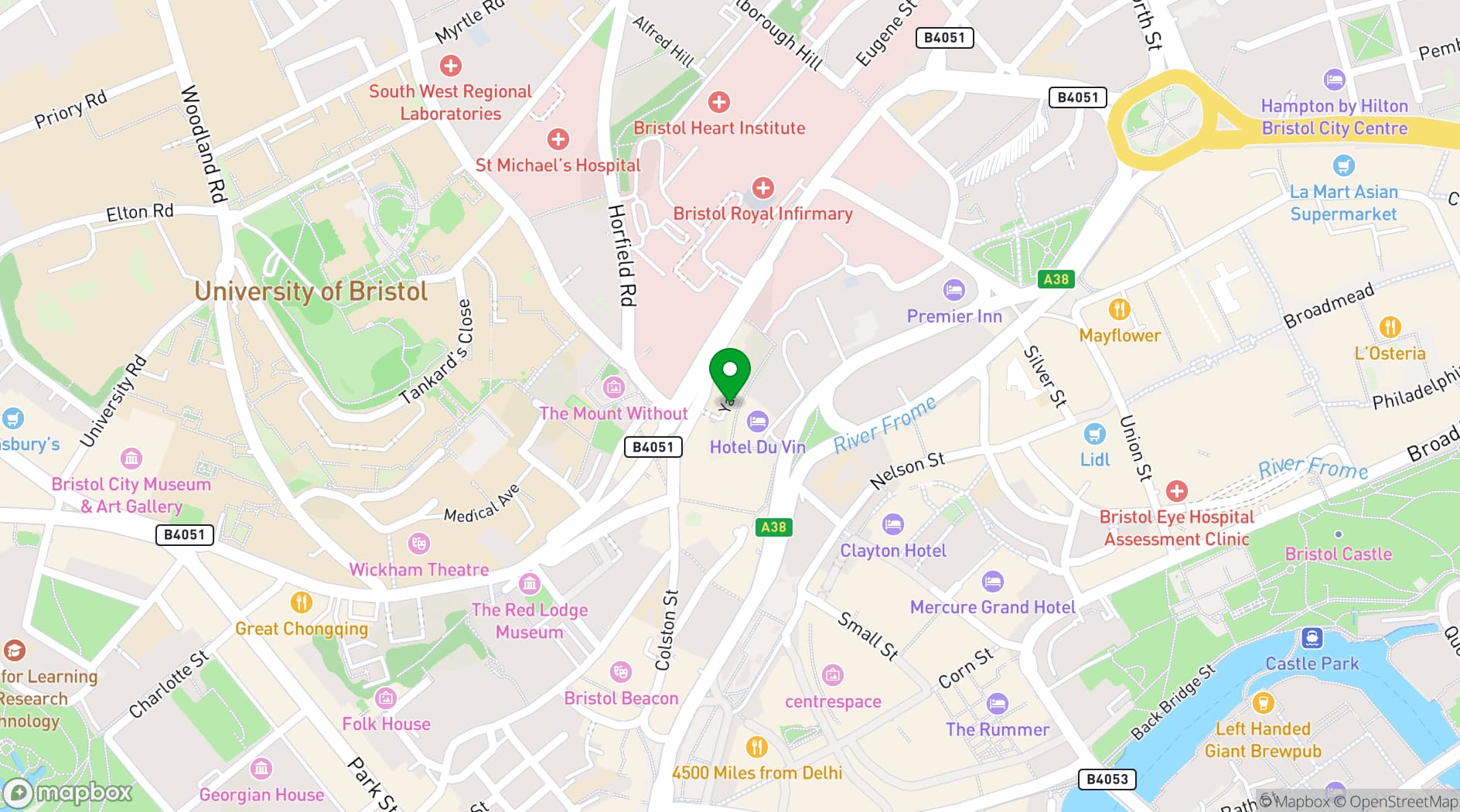 Map showing The Forge