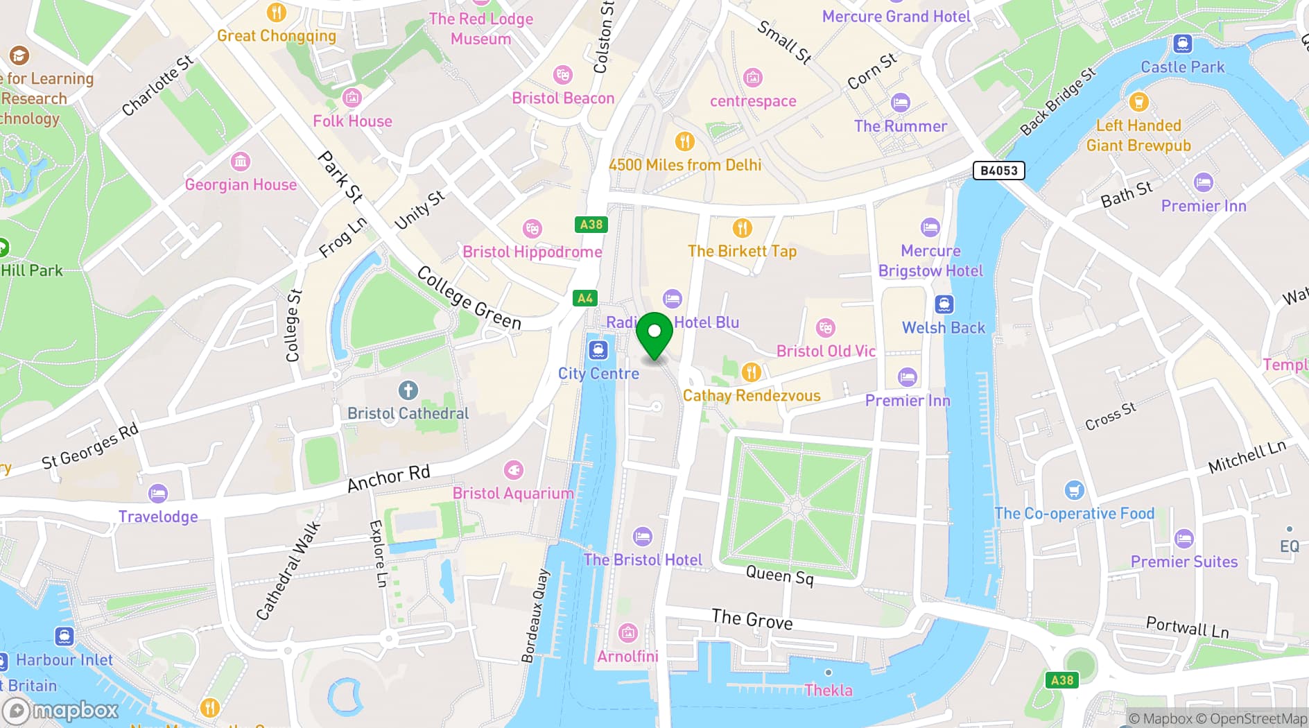 Map showing Regus, Broad Quay