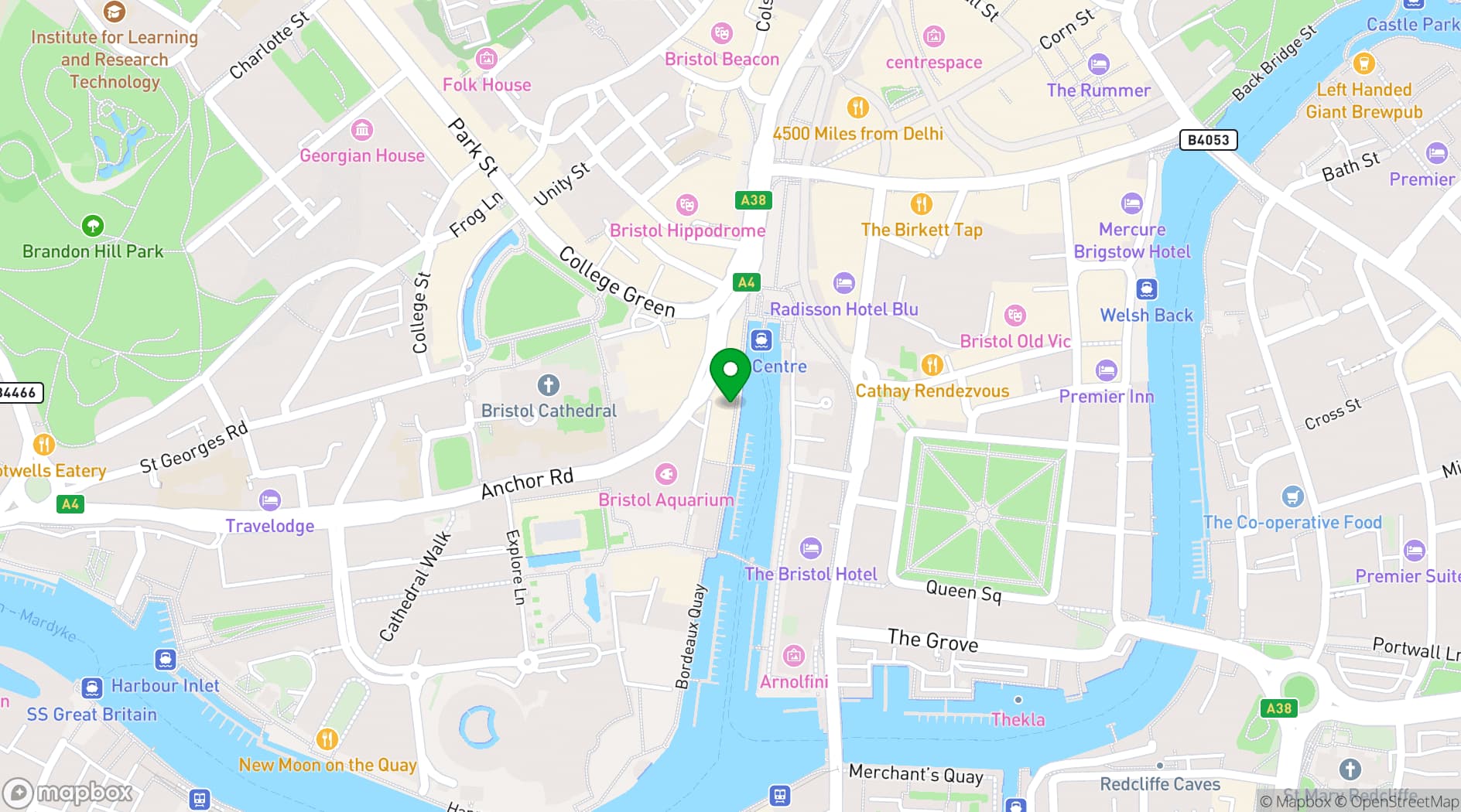 Map showing The Bristol Stable