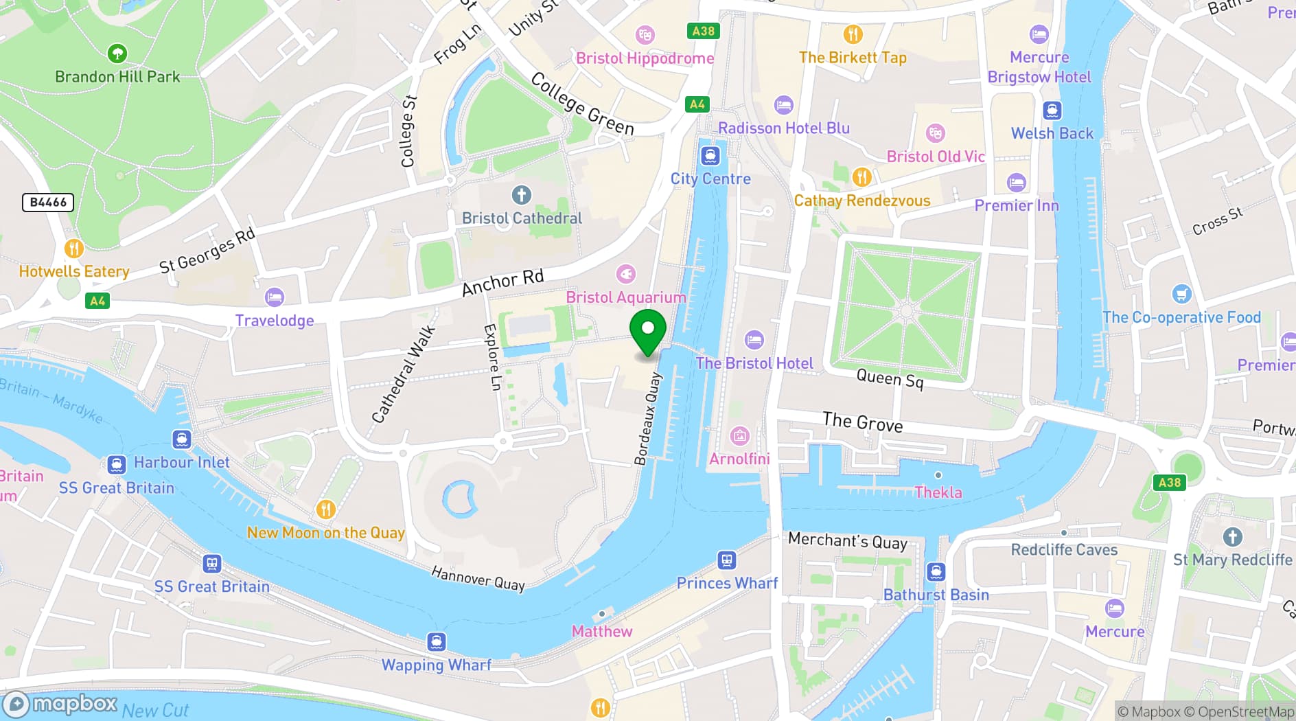 Map showing Ritorno Lounge