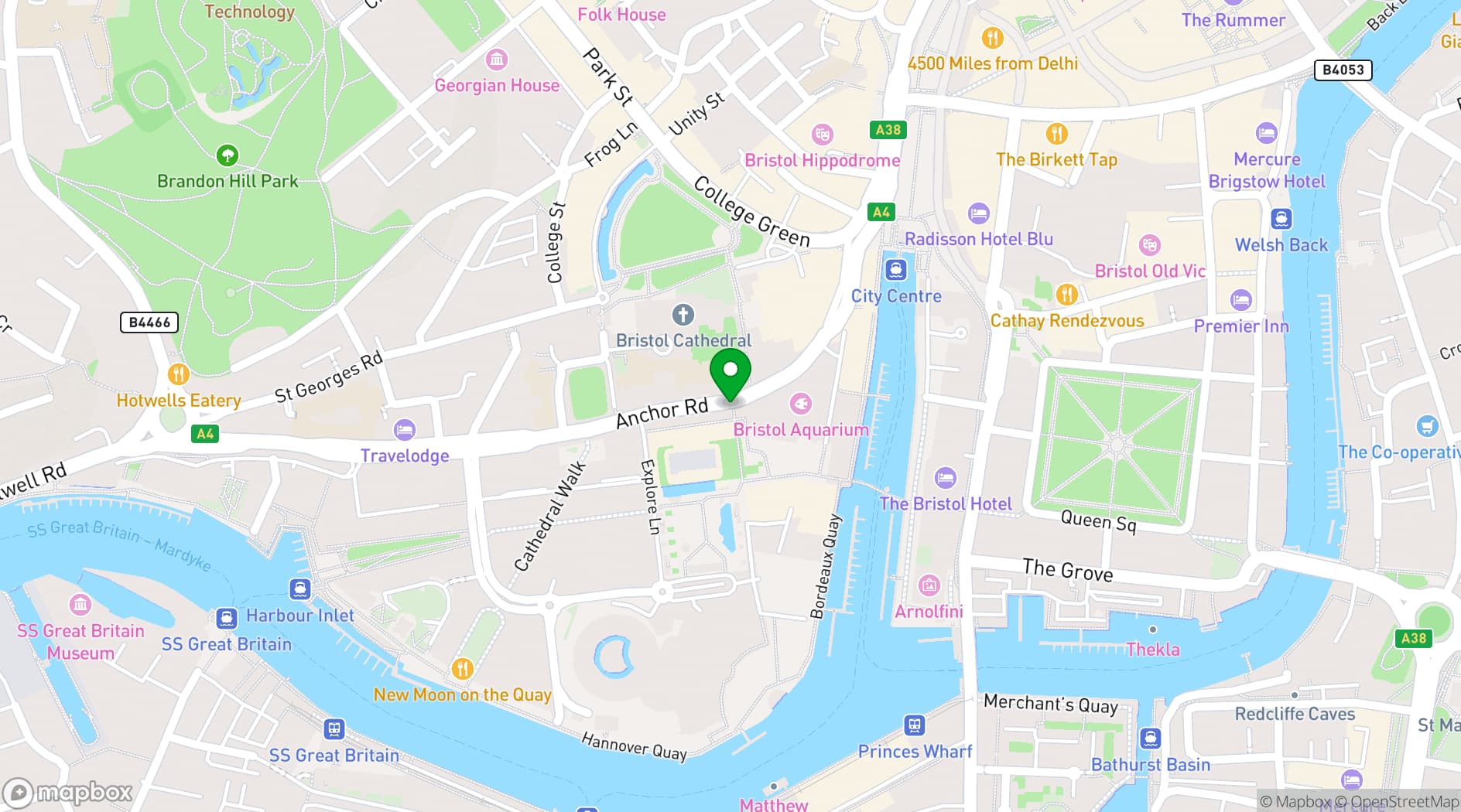 Map showing We the Curious