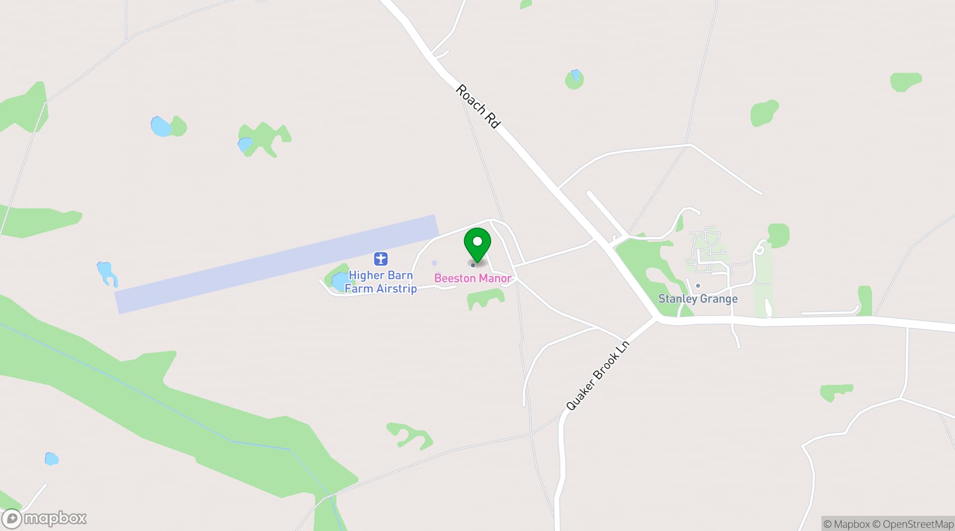 Map showing Beeston Manor