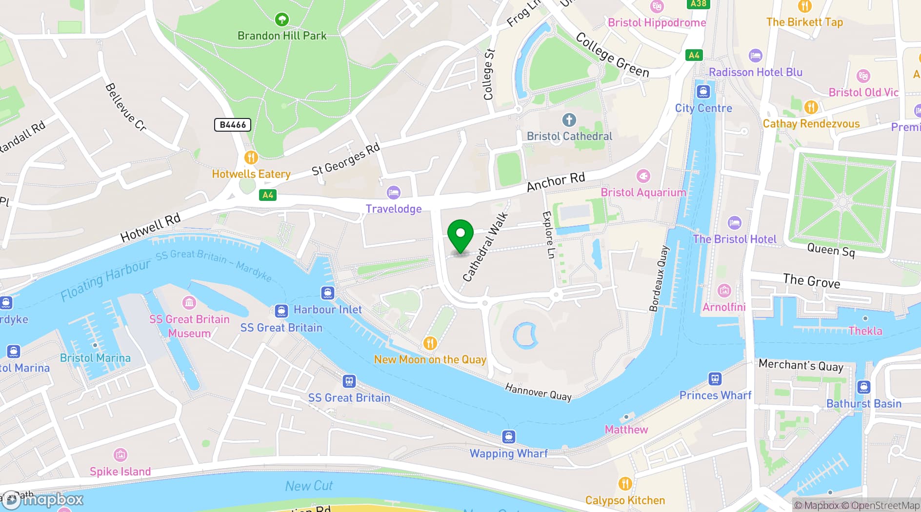 Map showing Par 59 Bristol