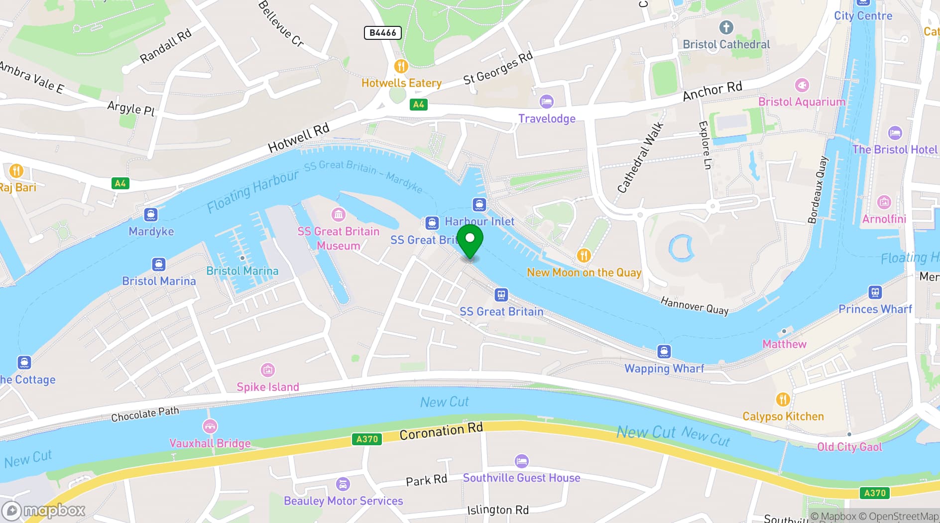 Map showing Greenshank