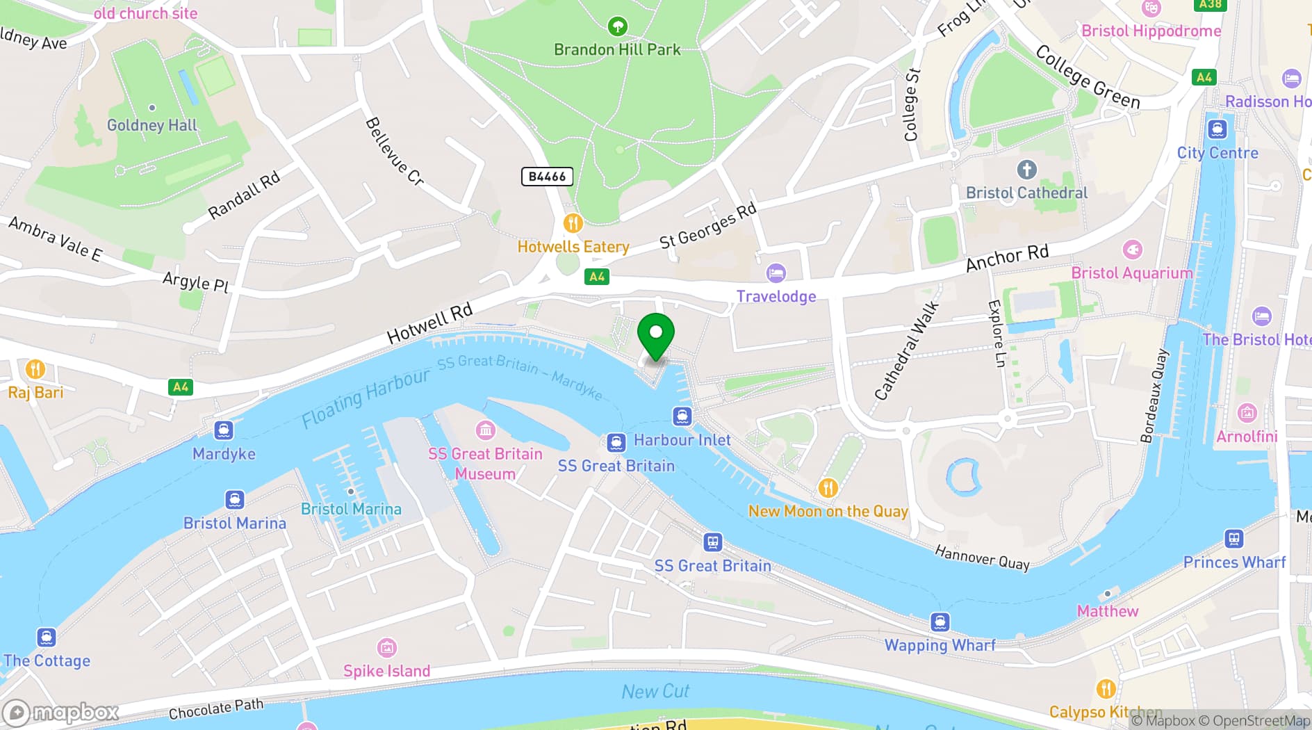 Map showing Brown & Bye - Venue Hire