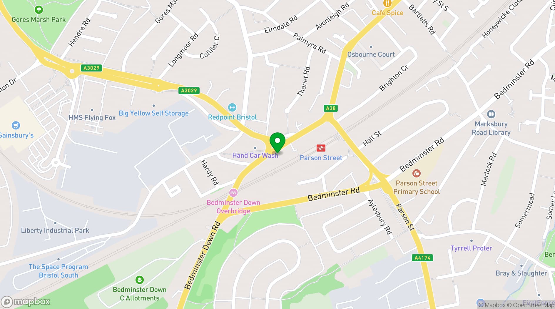 Map showing St Dunstans House 