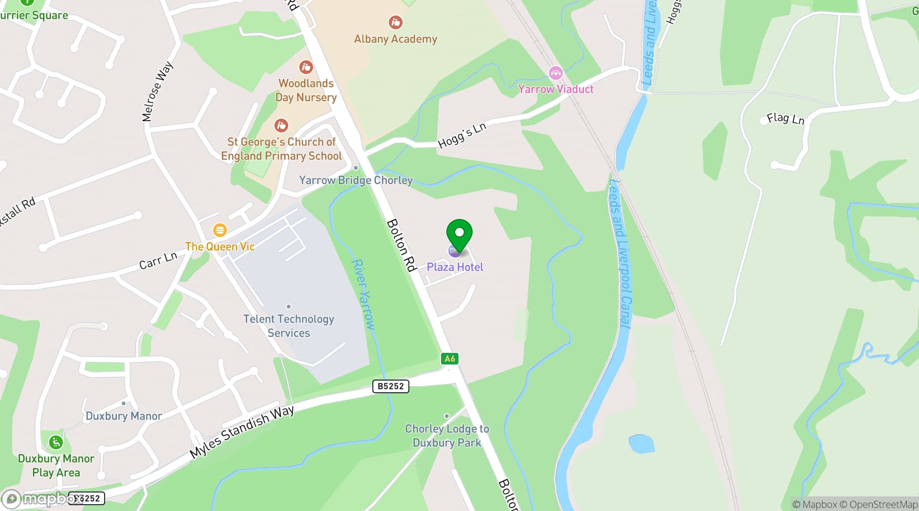 Map showing Plaza Hotel, Sure Collection by Best Western